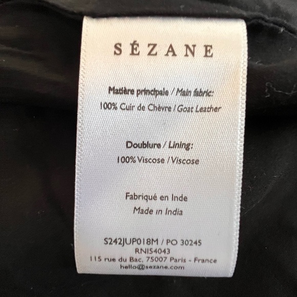 Sezane Colorblock Suede Midi Skirt in Brown, Green, Purple - Picture 9 of 10